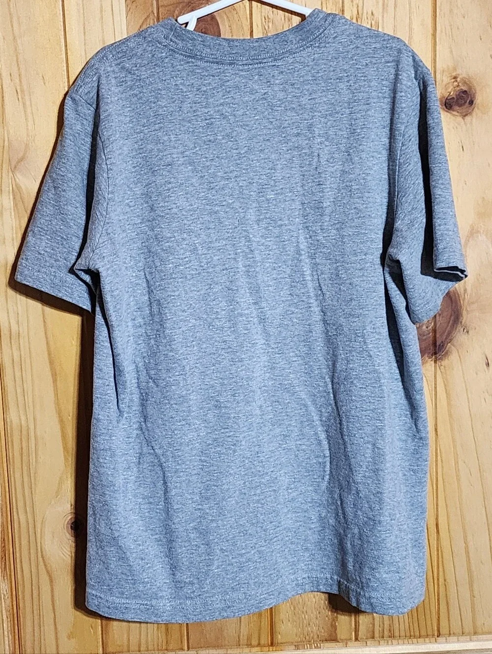 YOUTH M Nike Gray Tee with Orange Swoosh
